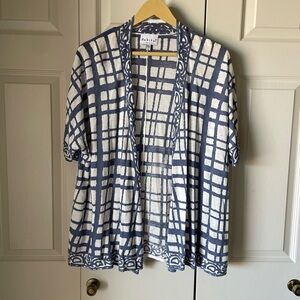 Habitat | Checkered pattern open cardigan. Size Small. Casual. Travel. Career